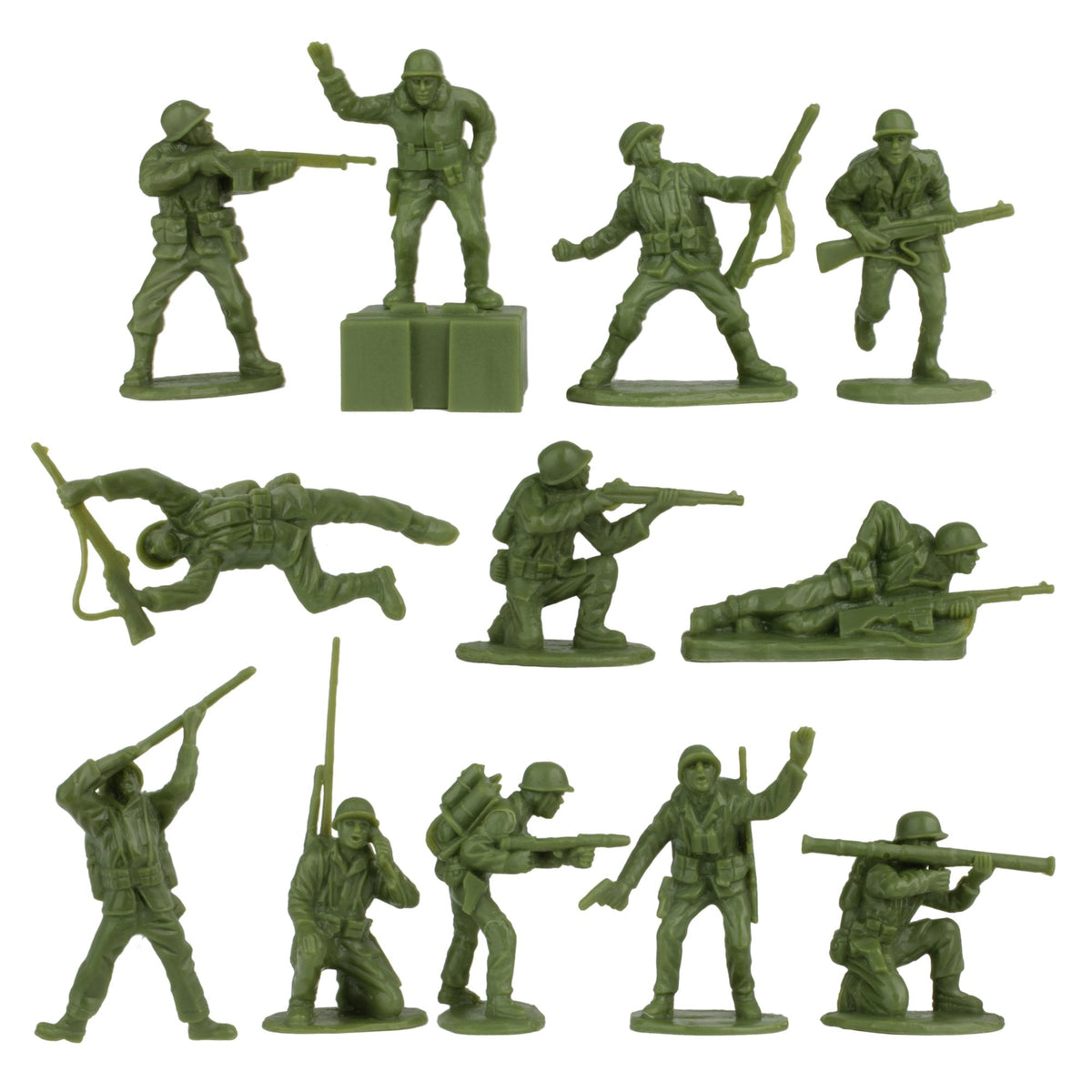 Be Water　ヴィンテージ　U.S. Army Military BMC WW2 Iwo Jima Plastic Army Men - Island Tanks Soldiers 72pc