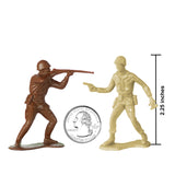 Tim Mee Toy Army Tan Soldier Figures Close Up
