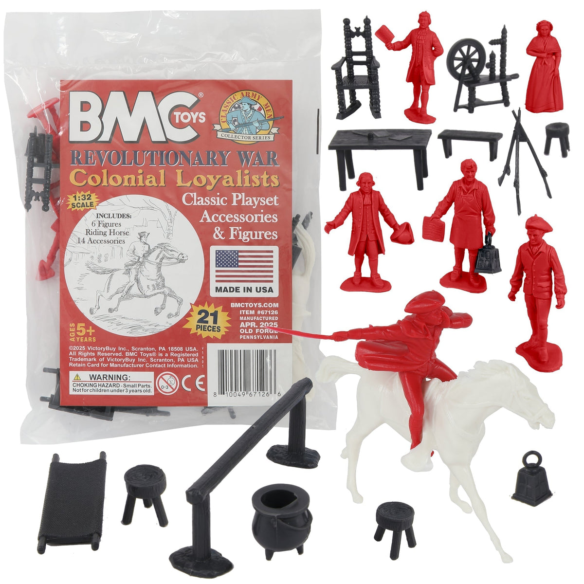 BMC Classic American Colonial British Loyalist Plastic Figure