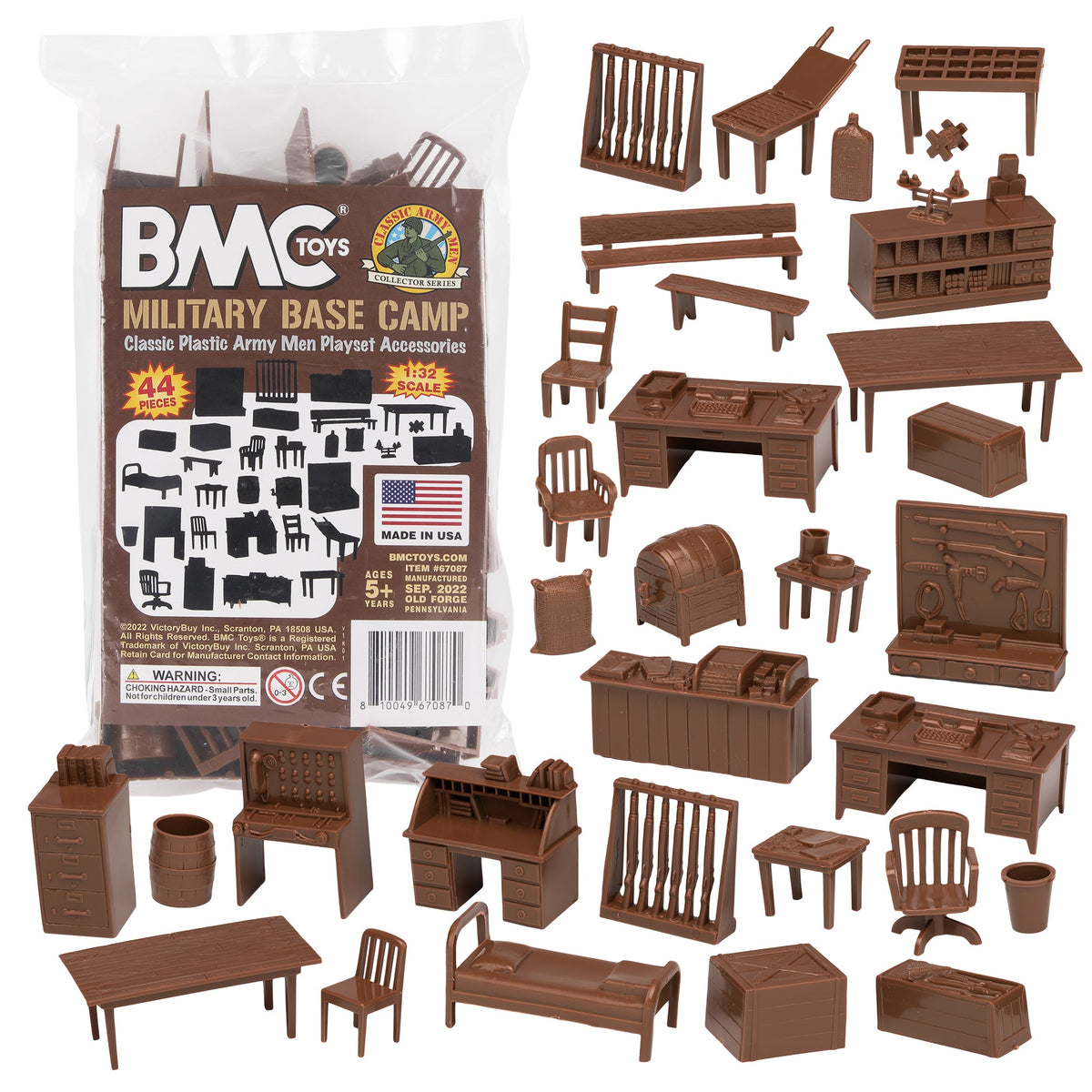 Military Toys BMC Classic Plastic Army Men Playset - 10pc Military