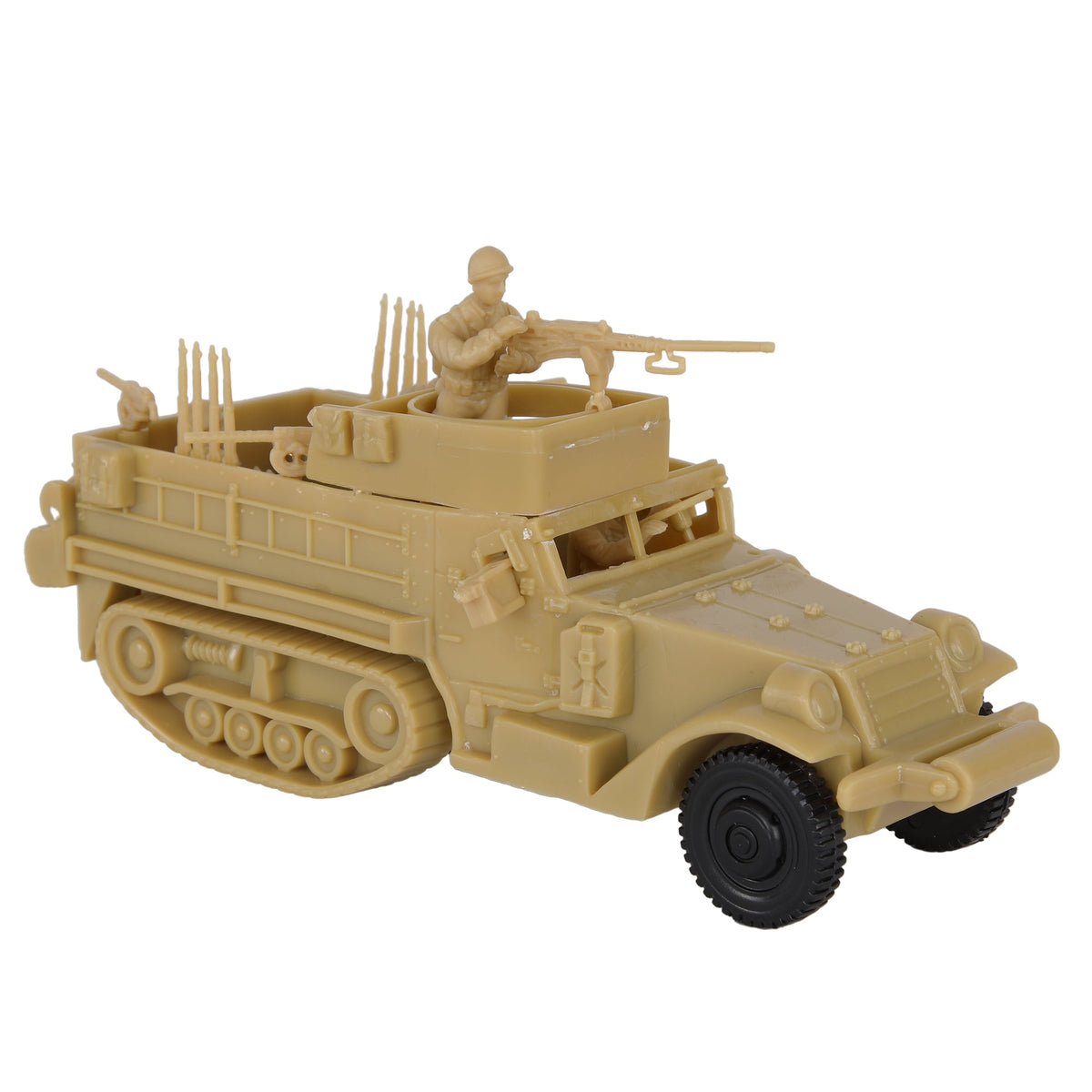 DINKY TOYS 822, Socle circulaire + mitrailleuse pour half track militaire (R33 DINKY TOYS 822, Socle circulaire + mitrailleuse pour half track militaire (R33