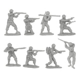 BMC Toys Classic Toy Soldiers WW2 US Soldier Figures Gray Series 1 Close Up