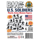 BMC Toys Plastic Army Women White Color Insert Art