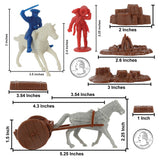 BMC Toy American Revolutionary War Battle of Bunker Hill Breed's Hill 115 piece Plastic Army Men Boxed Playset Figures and Accessories Scale