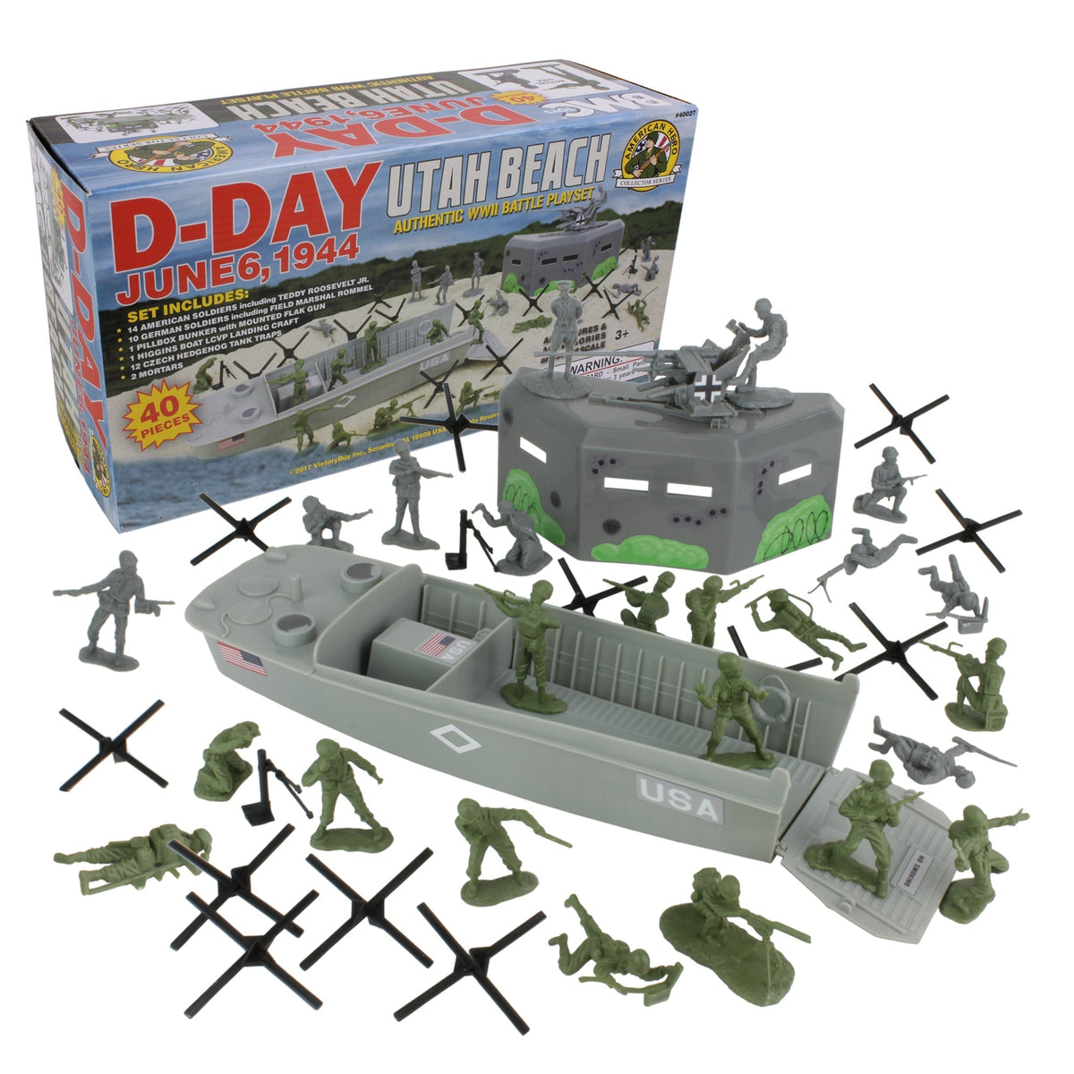 【Miyazaki Man】WWEトイベルト 2点セット プラスチック製 bmc-utah-beach-playset-