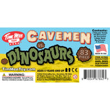 Tim Mee Toy Prehistoric Cavemen and Dinosaurs Bucket Playset Label Art