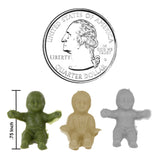 BMC Toys Classic OD Green, Tan and Gray Plastic Army Baby Figures Scale
