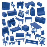 BMC Classic Marx Military 32pc Basecamp Furniture and Accessories Blue Color VIgnette