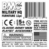 BMC Classic Marx Military Headquarters Army Office Furniture Blue Accessory Parts Pack Label Art
