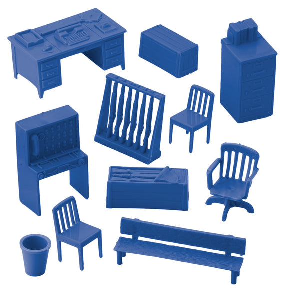 BMC Classic Marx Military Headquarters Army Office Furniture Blue Color Accessories Vignette 