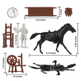 BMC Toys Classic Marx Colonial Characters Soft-White Color Playset Scale