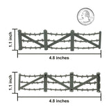 BMC Toys Classic Marx Barbed Wire Charcoal Scale