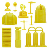 BMC Toys Classic Marx Mars Basecamp Yellow color Cape Canaveral Accessories Close Up View