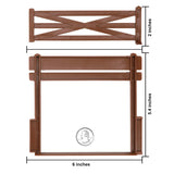 BMC Toys Classic Marx Fence Ranch Brown Color Scale Back