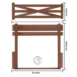 BMC Toys Classic Marx Fence Ranch Brown Color Scale