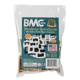 BMC Toys Classic Marx Furniture Modern Tan & Teal-Blue Colors Package