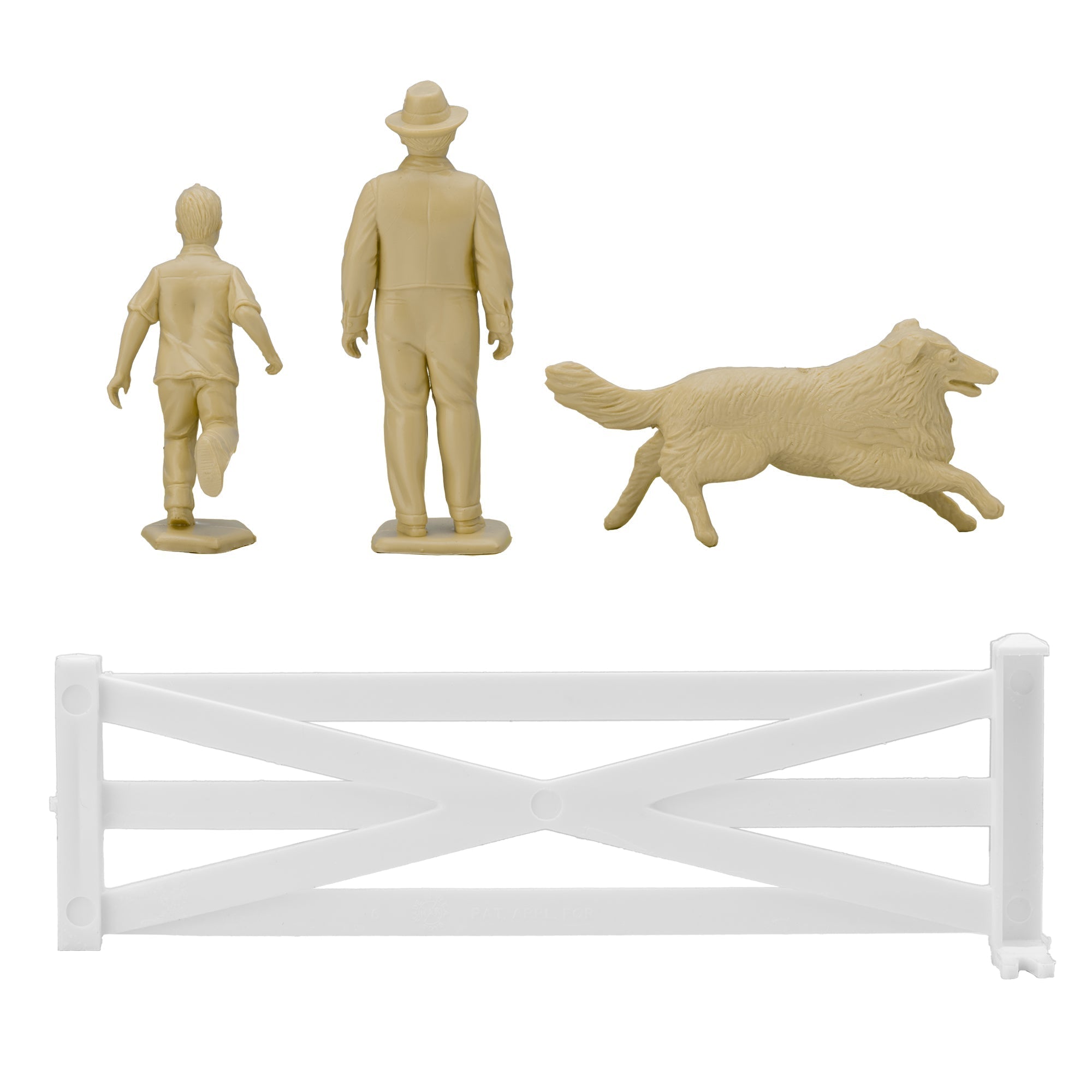 BMC Classic Marx Grandpa's Garden Plastic Farm Dog & Crops Playset