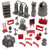 BMC Toys Classic Marx Mars Base Camp Silver Gray and Red colors Vignette