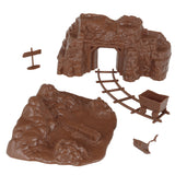 BMC Toys Classic Marx Western Gold Mine Brown Vignette