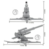 BMC Toys Classic Marx WW2 German Artillery Gray Scale