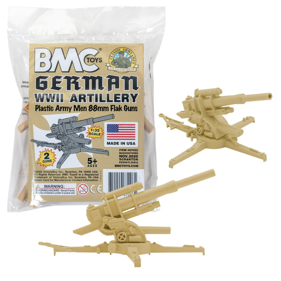 BMC Toys Classic Marx WW2 German Artillery Tan Main