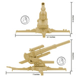BMC Toys Classic Marx WW2 German Artillery Tan Scale