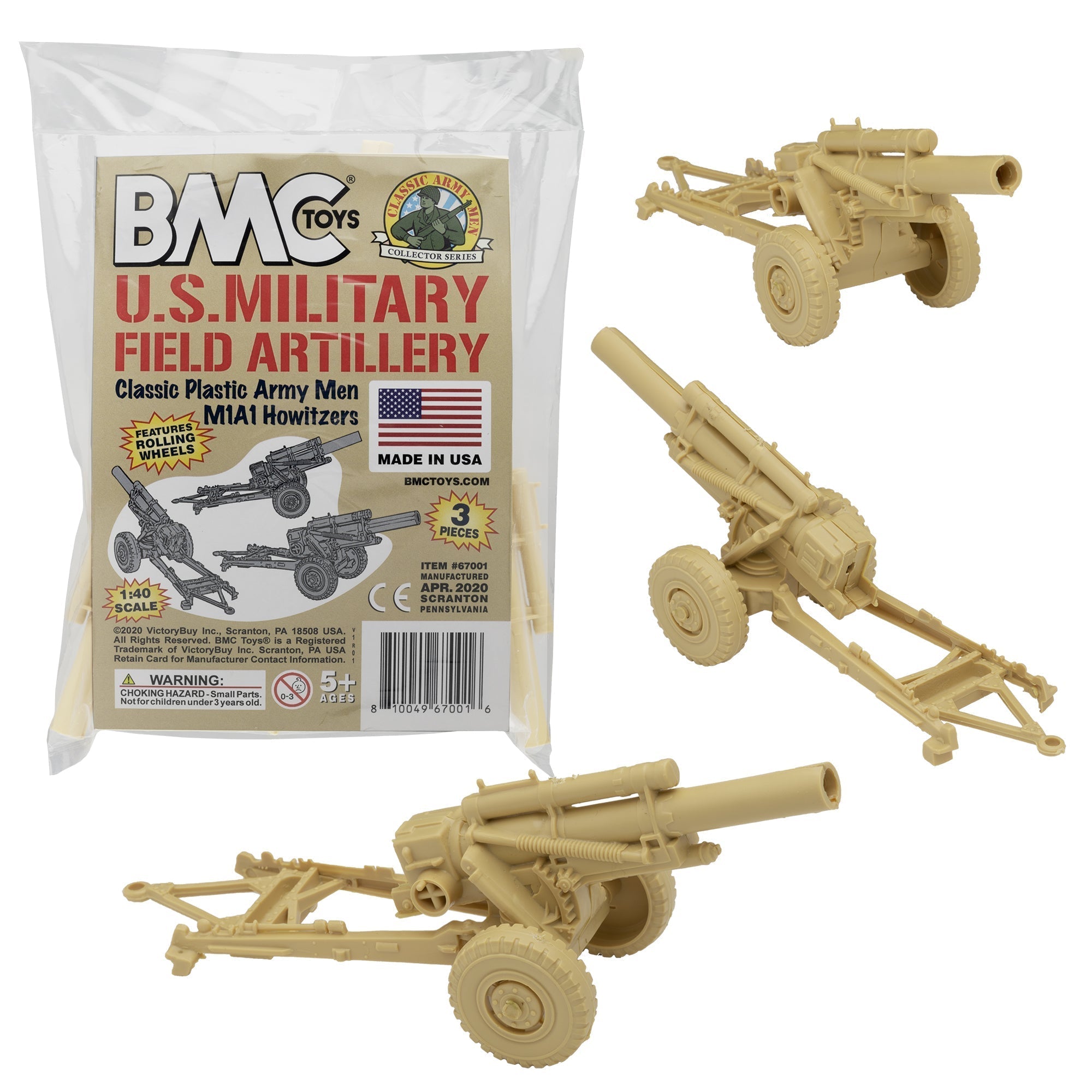 BMC CTS WW2 Japanese Chi-Ha Tanks Tan 1:38 Plastic Army Men