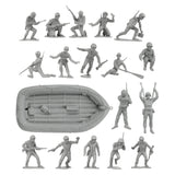 BMC Toys Classic Marx WW2 Soldiers Gray Close Up
