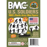 BMC Toys Classic Marx WW2 Marines OD Green Insert Art