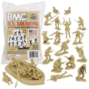 BMC Toys Classic Marx WW2 Soldiers Tan Main