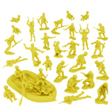 BMC Toys Classic Louis Marx & Co. WW2 Soldiers Yellow Vignette