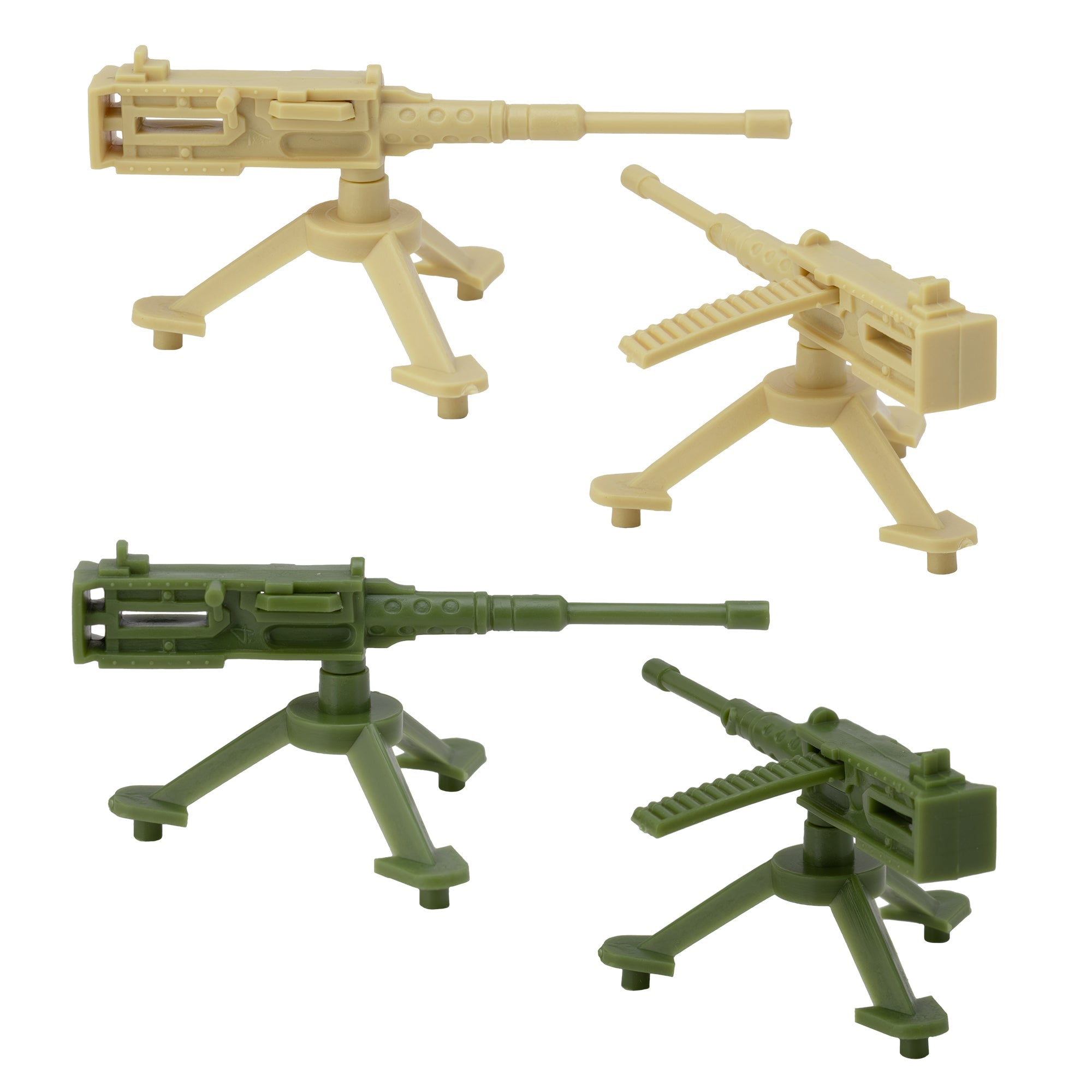 BMC Classic MPC MGs Tan & Green Army Men Accessories US Made