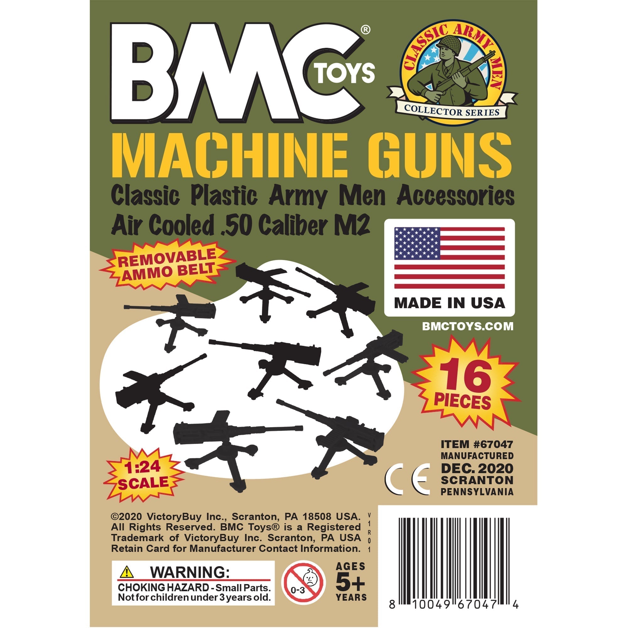BMC Classic MPC MGs Tan & Green Army Men Accessories US Made