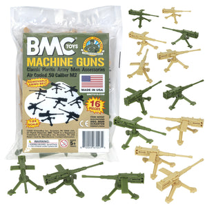 BMC Toys Classic Mpc Army Machine Guns Tan OD Green Main