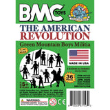 BMC Toys Classic MPC American Revoutionary War Green Mountain Boys Colonial Militia Soldier Figures Insert Art