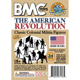 BMC Toys Classic MPC American Revoutionary War Colonial Militia Tan Soldier Figures Insert Art