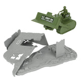 BMC Toys Classic WW2 Bulldozer Building OD Green Demolish