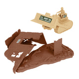 BMC Toys Classic WW2 Bulldozer Building Tan Demolish