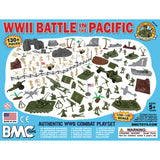 BMC Classic Army Men WW2 Pacific Theater Battle 134 Piece Playset Storage Box Label Art