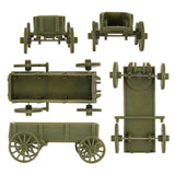 BMC CTS WW1 Supply Wagons OD Green Close Up Views