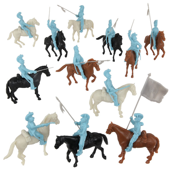 BMC CTS Alamo Mexican Heavy Cavalry - 33pc Powder Blue Plastic