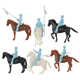 BMC CTS Alamo Light Cavalry Figure Set Powder Blue Close Up Reverse View B