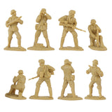 BMC Toys Classic Toy Soldiers WW2 German Artillery Crew Tan Close Up