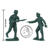 BMC Toys Classic Toy Soldiers WW2 German Infantry Figures Forest-Green Scale