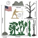 BMC Classic Toy Soldiers WW2 Battle of Saipan Playset Accessories Scale