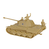 BMC Toys Classic Toy Soldiers WW2 Tank German Panther Tank Tank Tan Reverse