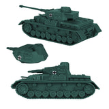 BMC Toys Classic Toy Soldiers WW2 German Halftrack Hanomag Vehicle Forest-Green Color Reverse Vignette