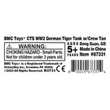 BMC Toys Classic Toy Soldiers WW2 Tank German Tiger Tank Tan Label