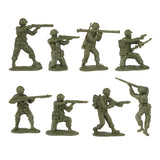 BMC Toys Classic Toy Soldiers WW2 US Soldier Figures OD Green Series 1 Close Up