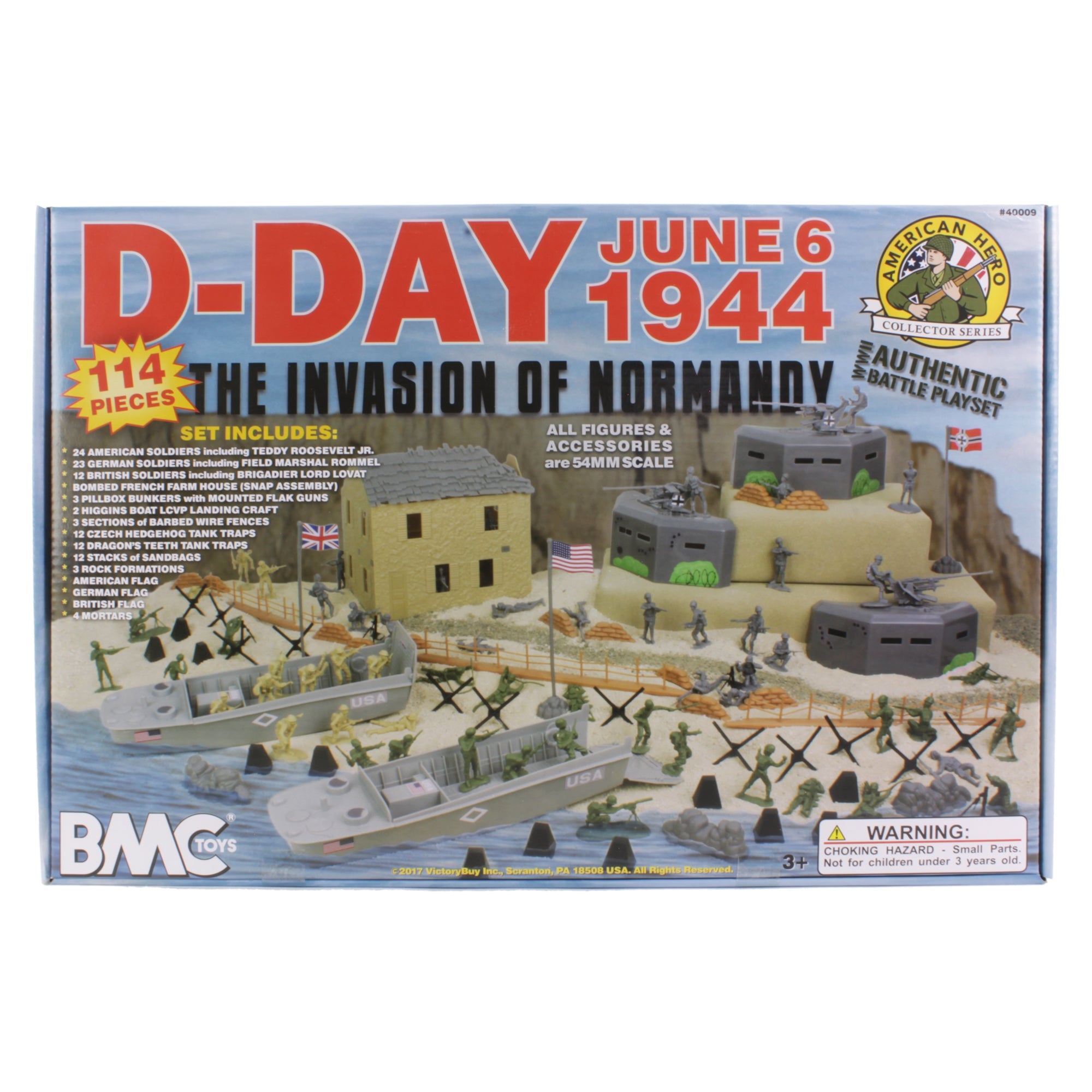 BMC D-Day Plastic Army Men Boxed Playset 110 Pieces – VictoryBuy